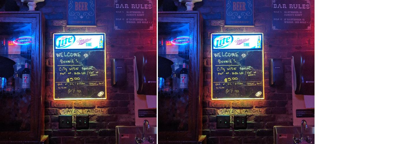 Bonnie's Capistrano Bar Menu