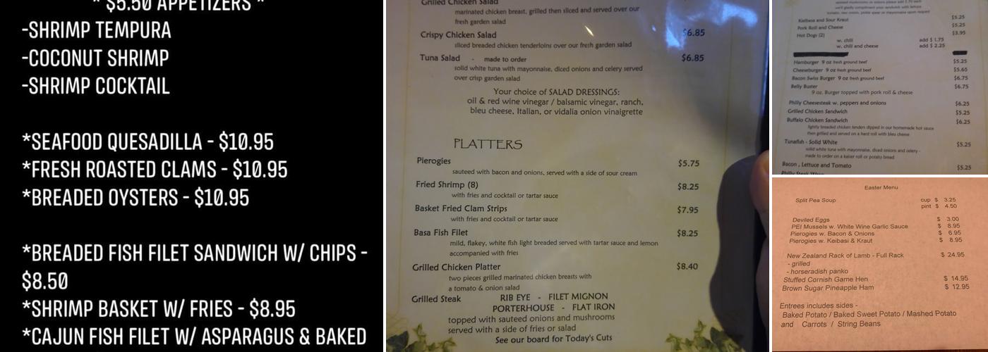 Brass Monkey Pub Menu