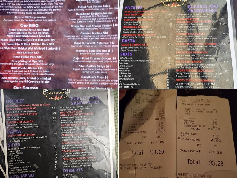 South Valley BBQ and Lounge Menu