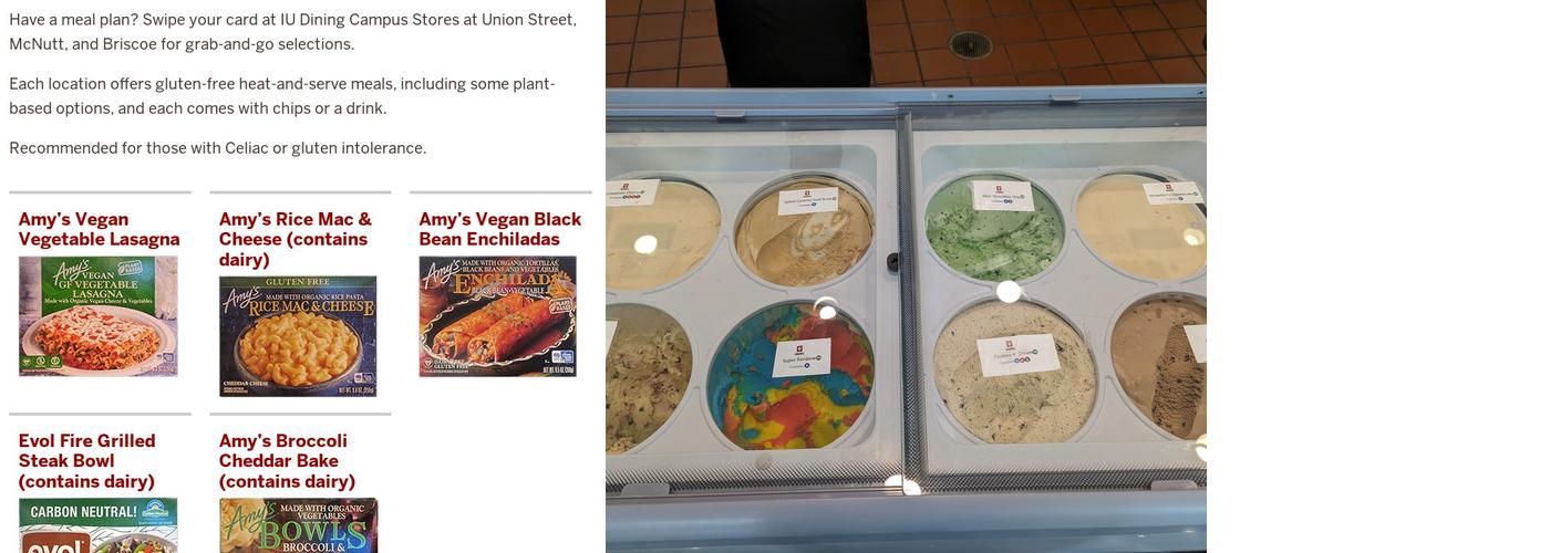 Forest Dining Hall Menu