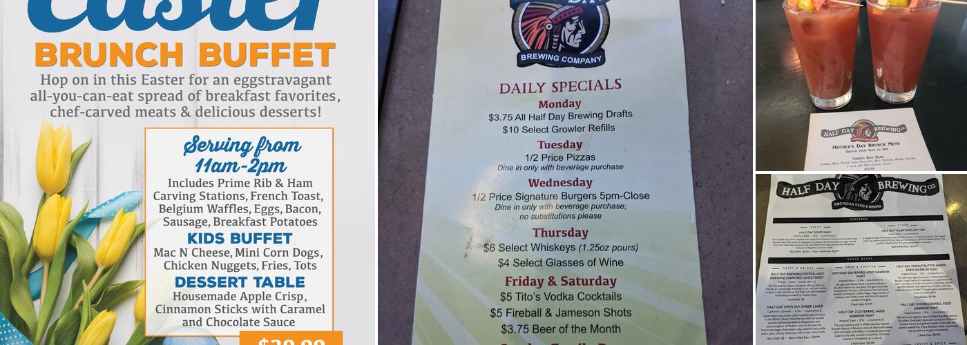 Half Day Brewing Company Menu