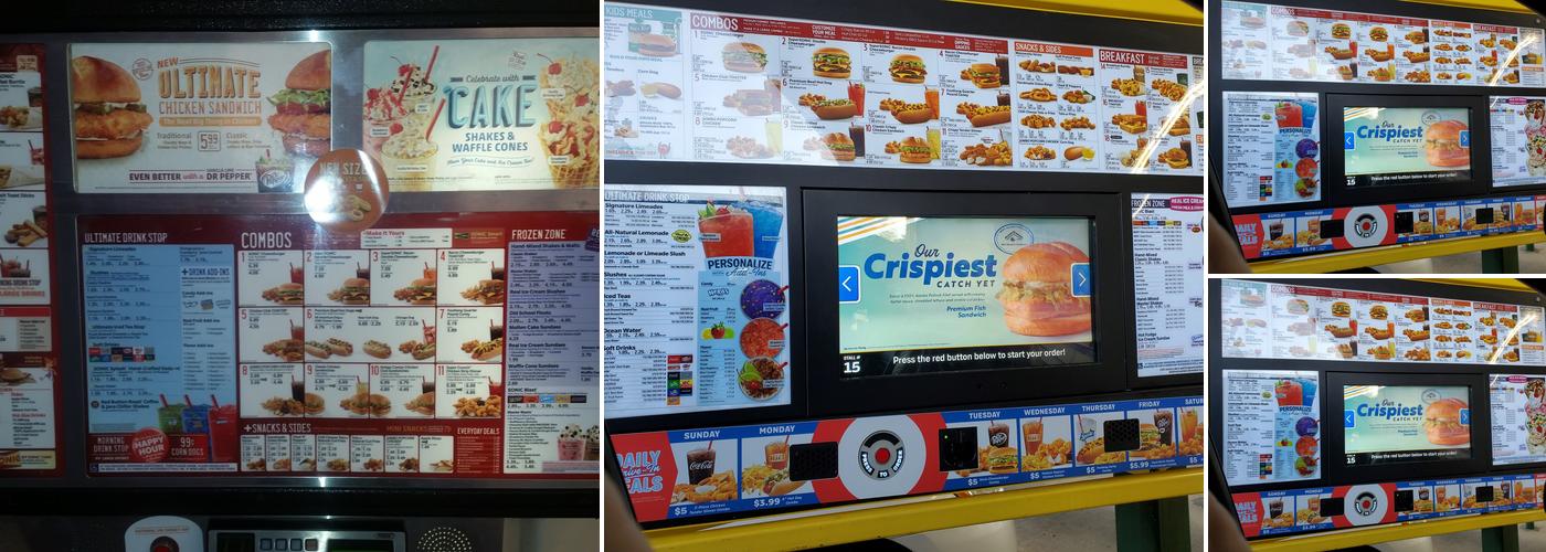 Sonic Drive-In Menu