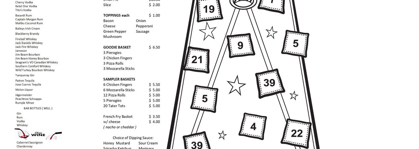 Philbert's Pub Menu