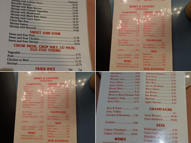 Lee's Hawaiian Islander Menu