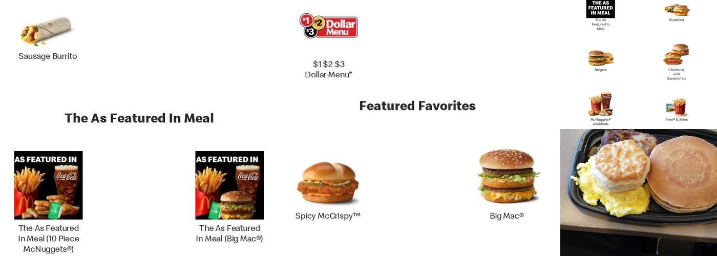 McDonald's Menu