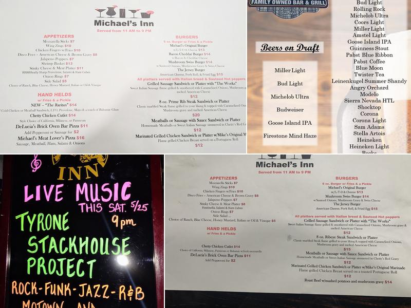 Michael's Inn Menu