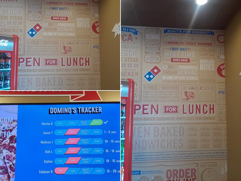 Domino's Pizza Menu
