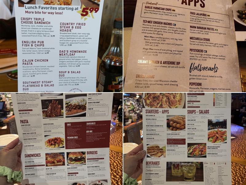 Miller's Ale House Menu