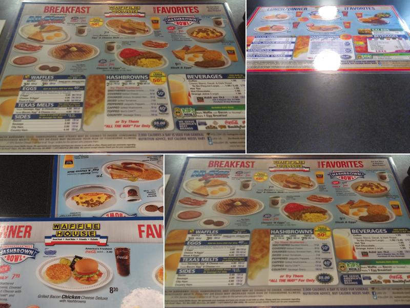 Waffle House Menu