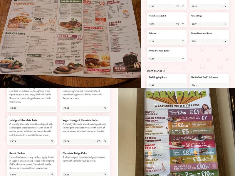 Fox Under The Hill Menu