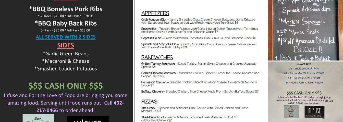 Infuse Menu