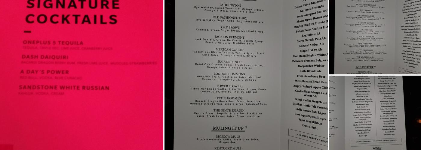 Commonwealth Menu