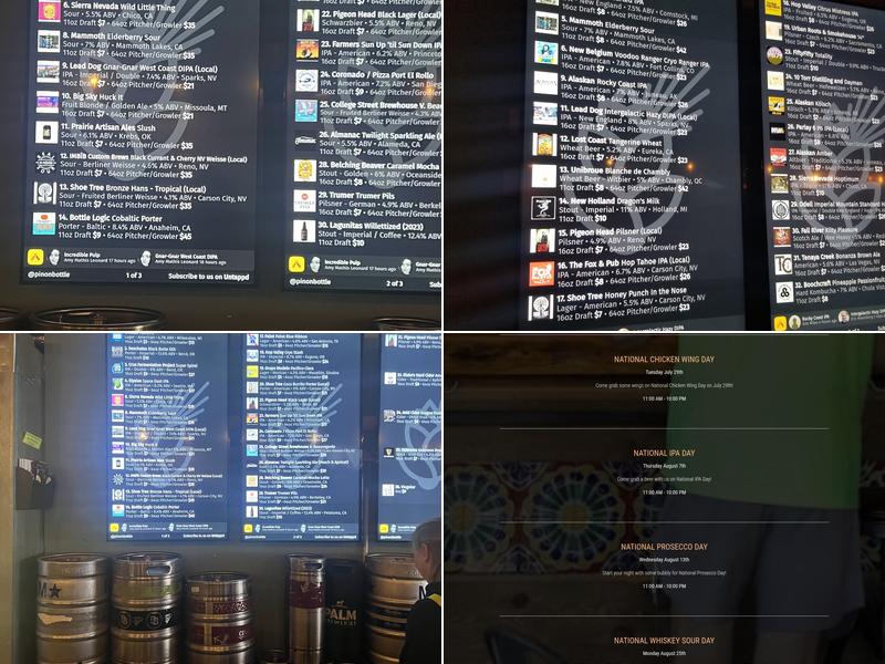 Piñon Bottle Co Menu