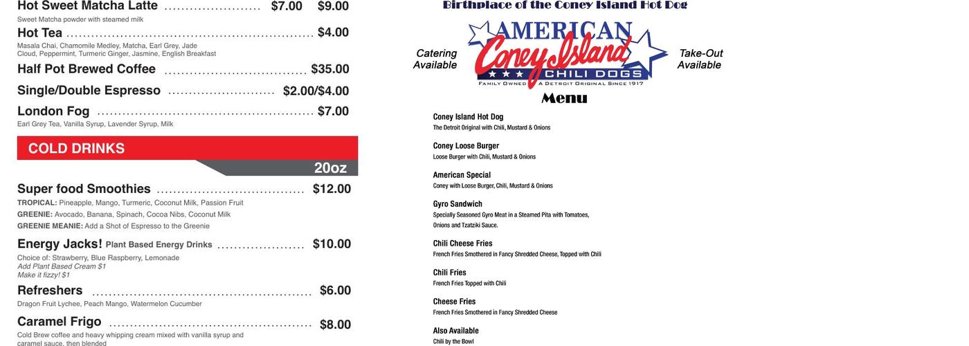LONGBAR Menu