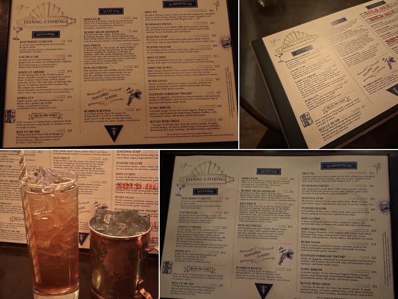 Tonic Menu