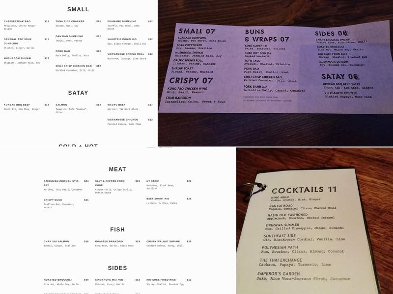 Graffiti Bar Menu
