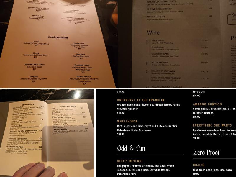 The Franklin Mortgage & Investment Company Menu