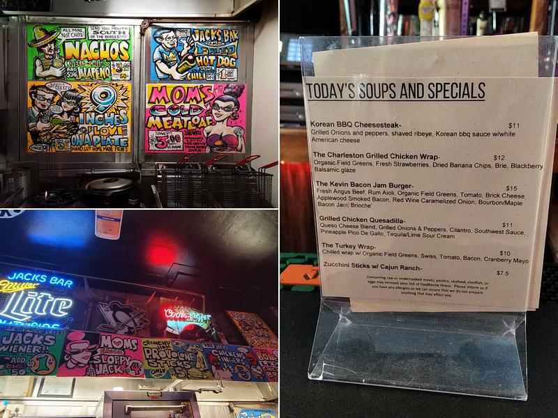 Jack's Bar Menu