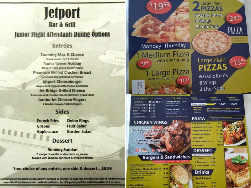 The Jetport Restaurant & Lounge Menu