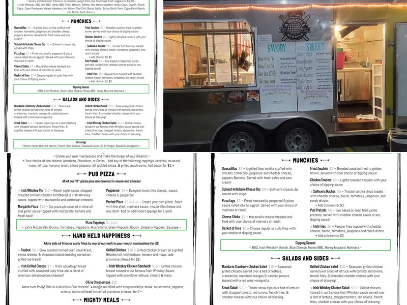 Sullivan's Pub & Eatery Menu