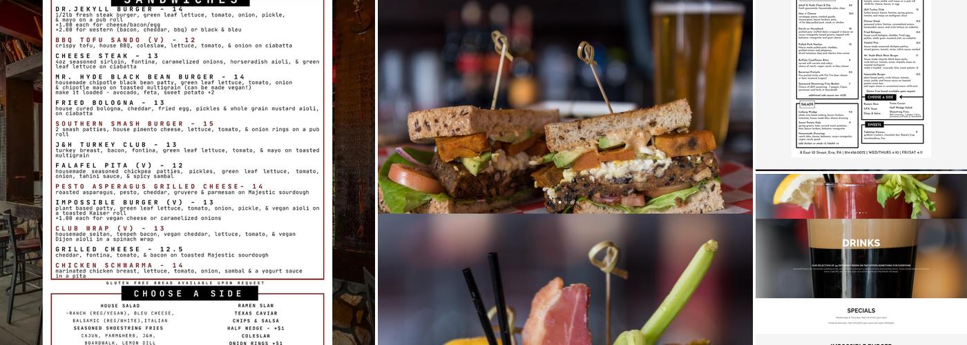 Jekyll & Hyde’s Gastropub Menu