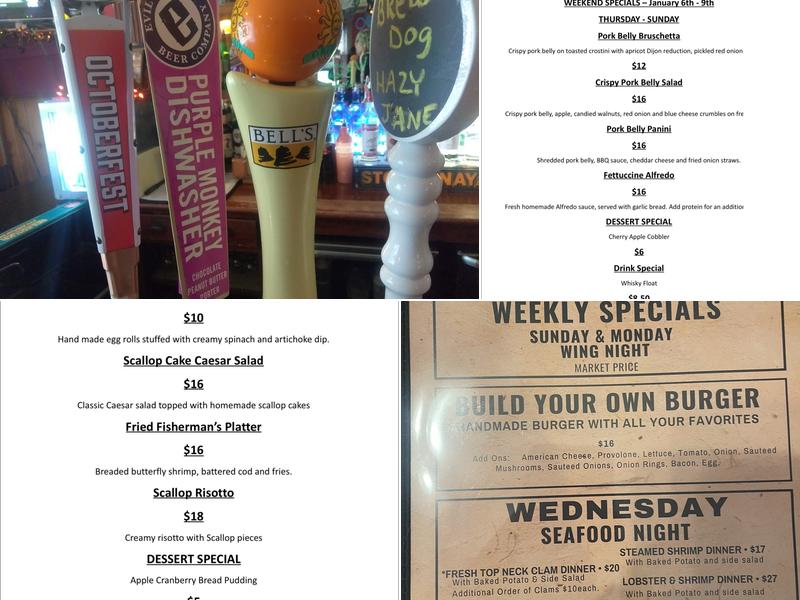 The Brick House Pub Menu