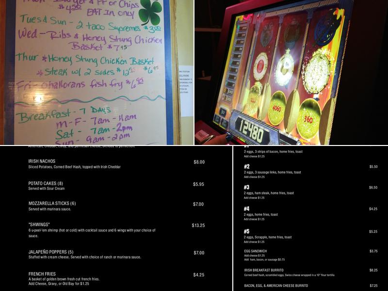 O'Halloran's Irish Pub & Eatery Menu