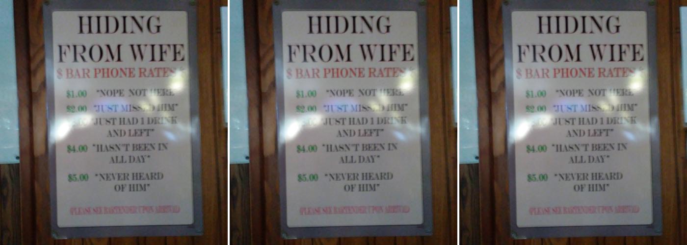 Knotty Pine Tavern Inc Menu