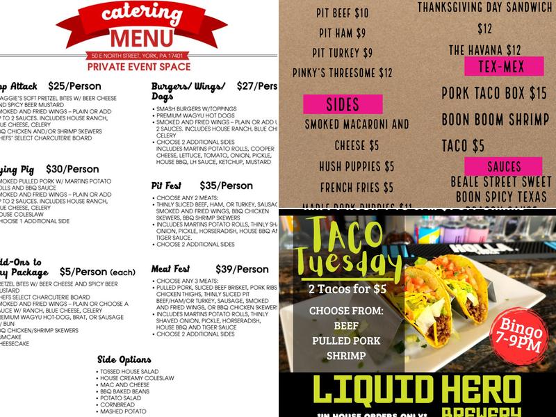 Liquid Hero Brewing Ops Menu