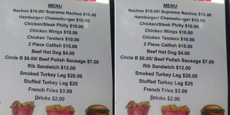 Club Handy Menu
