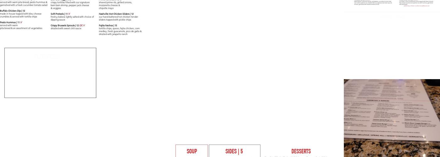 Jonathan's Grille Menu