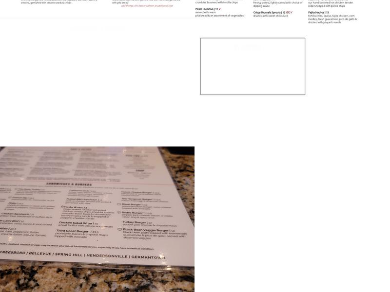 Jonathan's Grille Menu