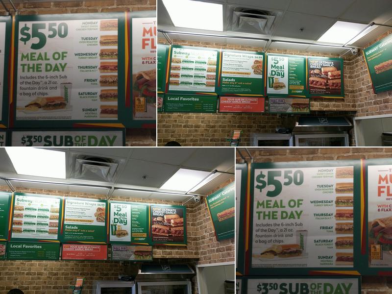 Subway Menu