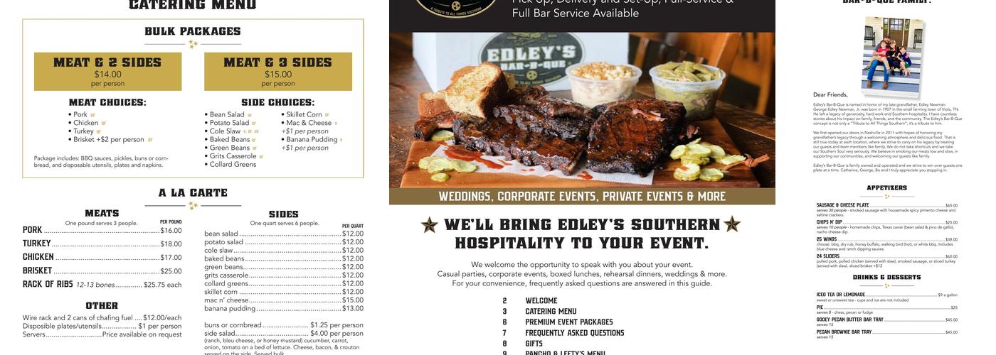 Edley's Bar-B-Que Menu