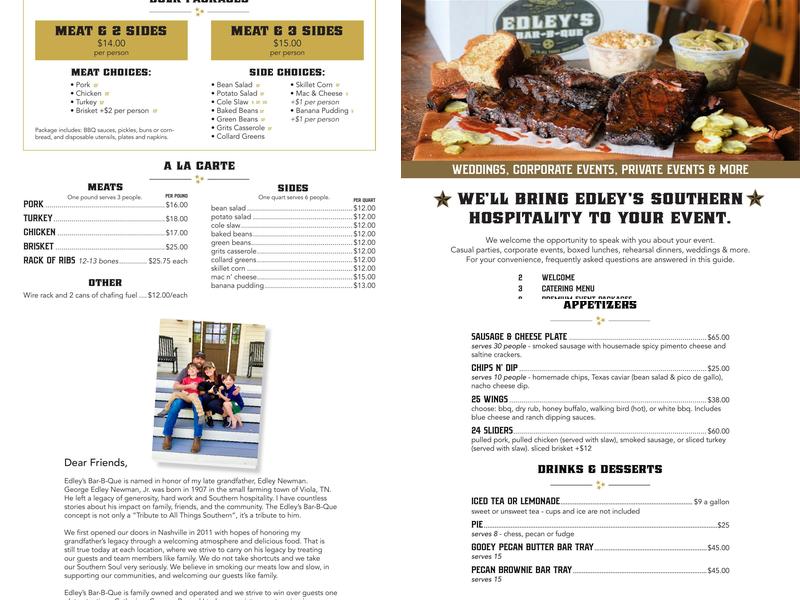 Edley's Bar-B-Que Menu