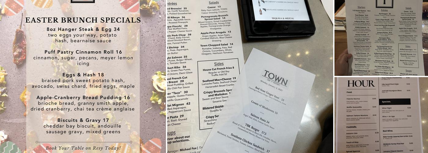 Town Bar + Kitchen Menu
