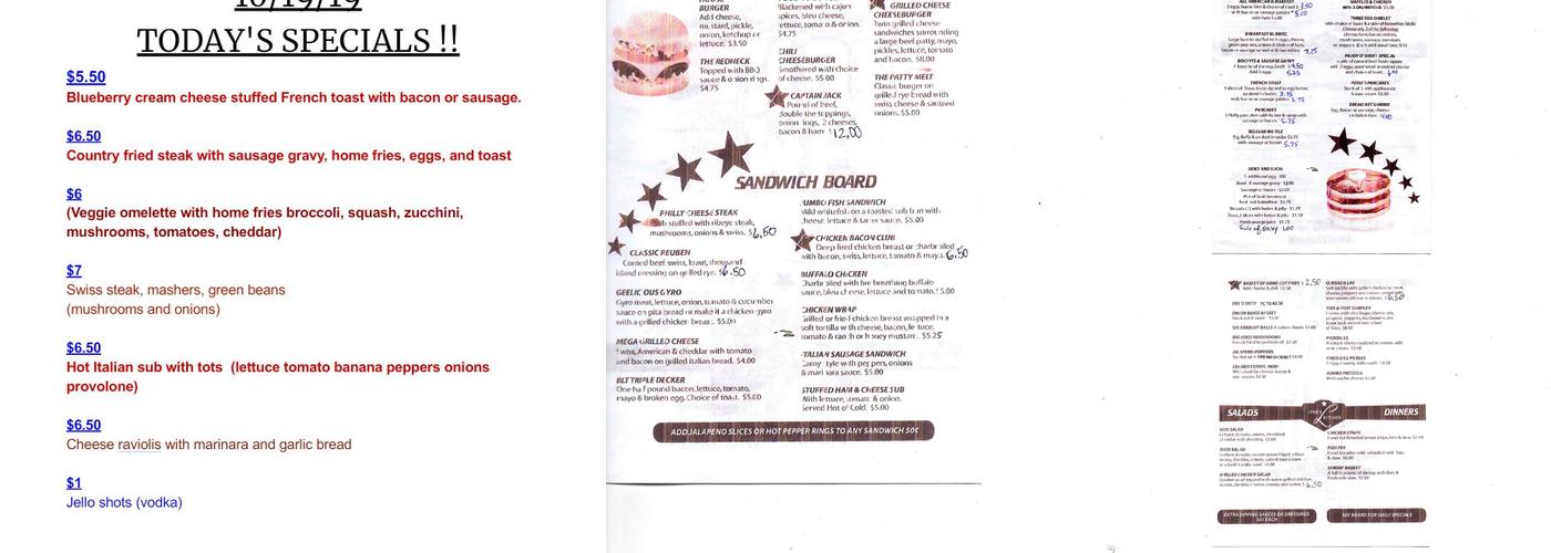 Lynn's Bar Menu