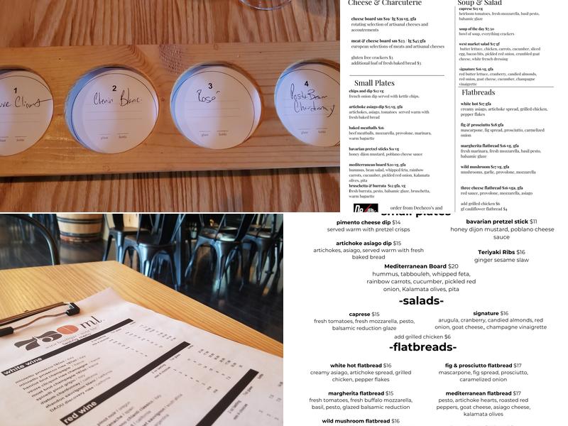 750ml Wines Akron Menu