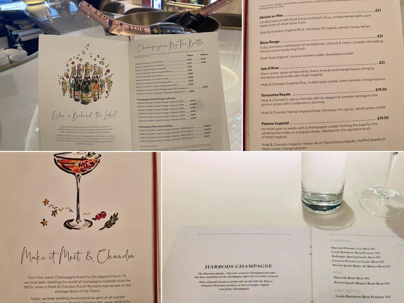 Moët & Chandon Champagne Bar Menu