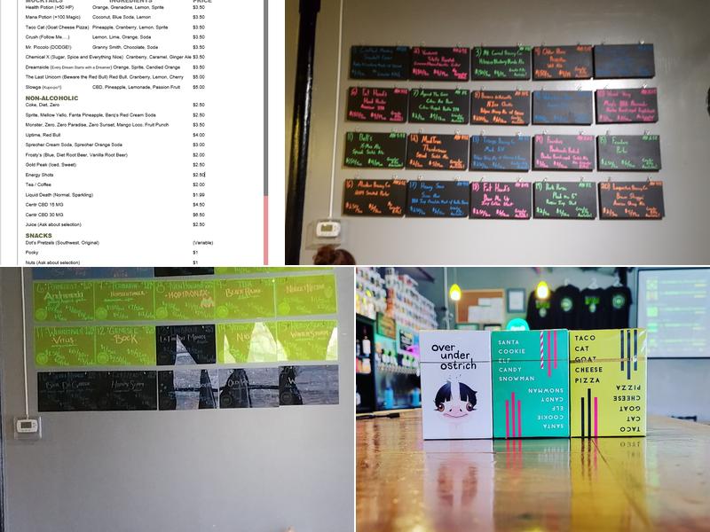 D20: A Bar With Characters Menu