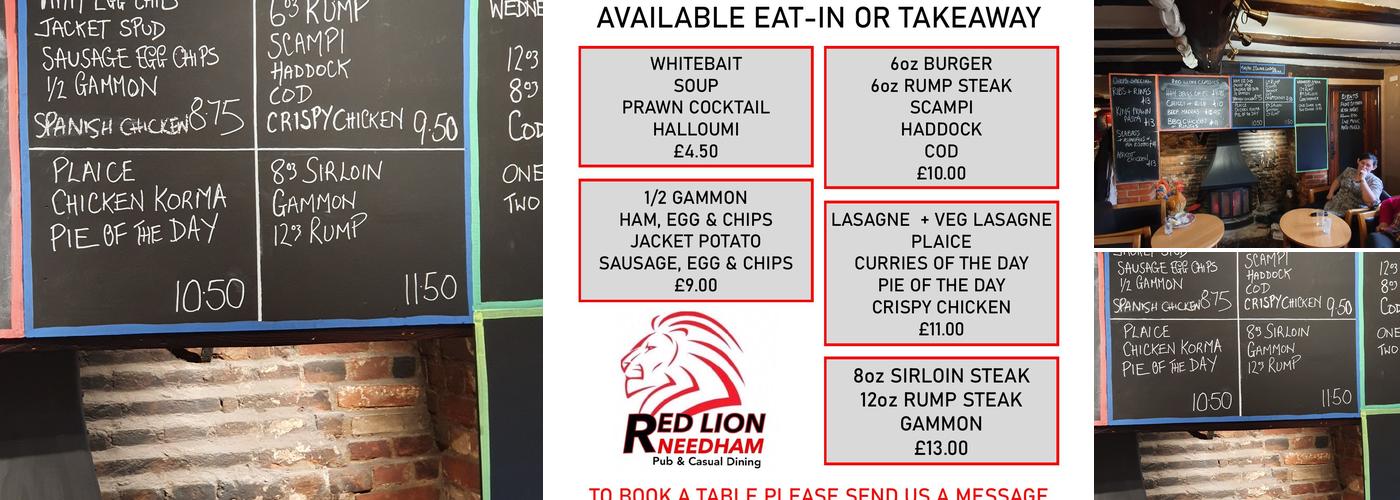 The Red Lion Menu