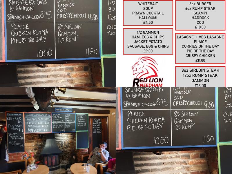 The Red Lion Menu