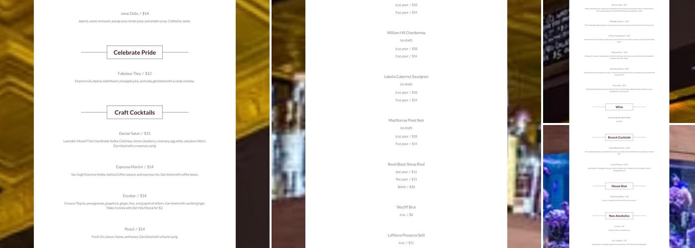 Low Spark Menu