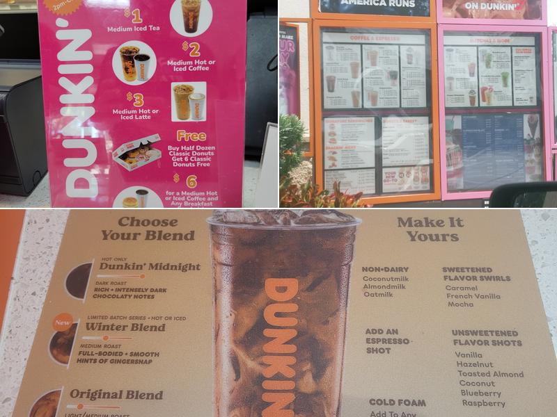 Dunkin' Menu
