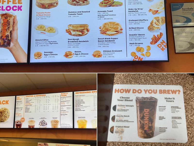 Dunkin' Menu