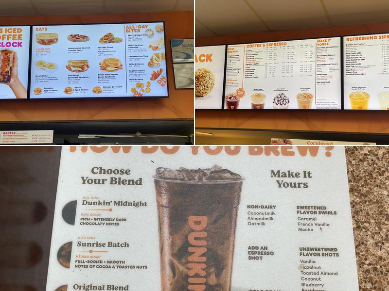 Dunkin' Menu