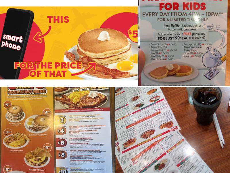 Denny's Restaurant Menu