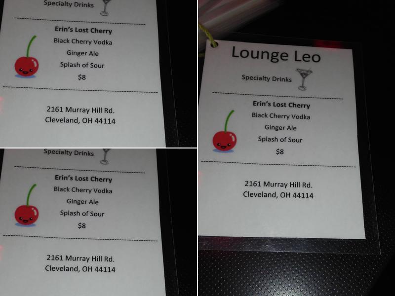 Lounge Leo Menu