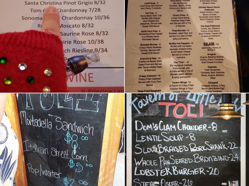 Tavern of Little Italy Menu