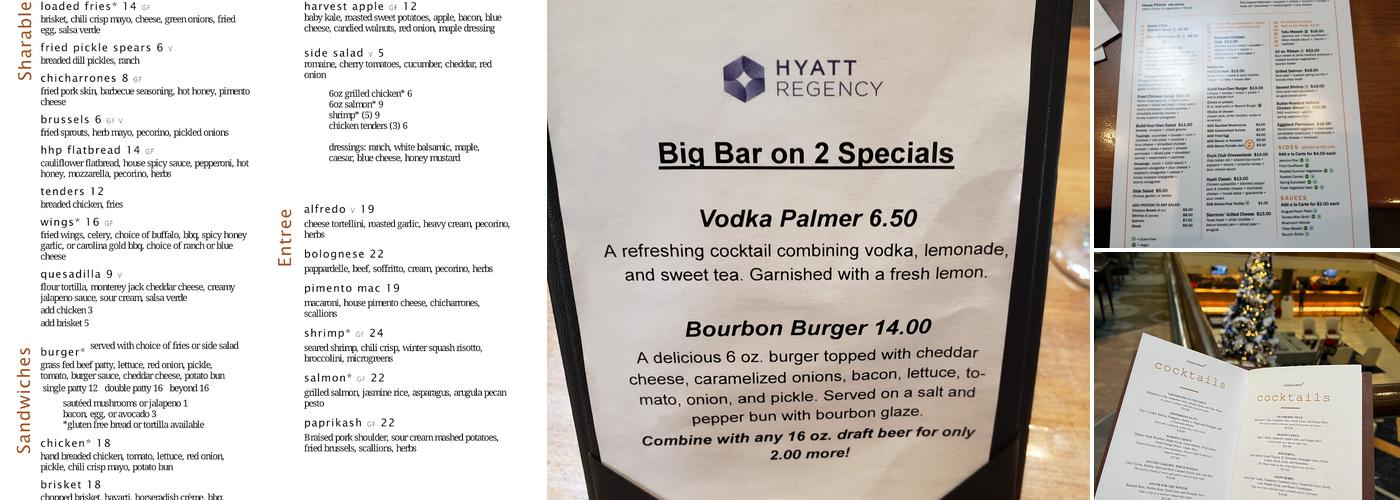 Big Bar On 2 Menu